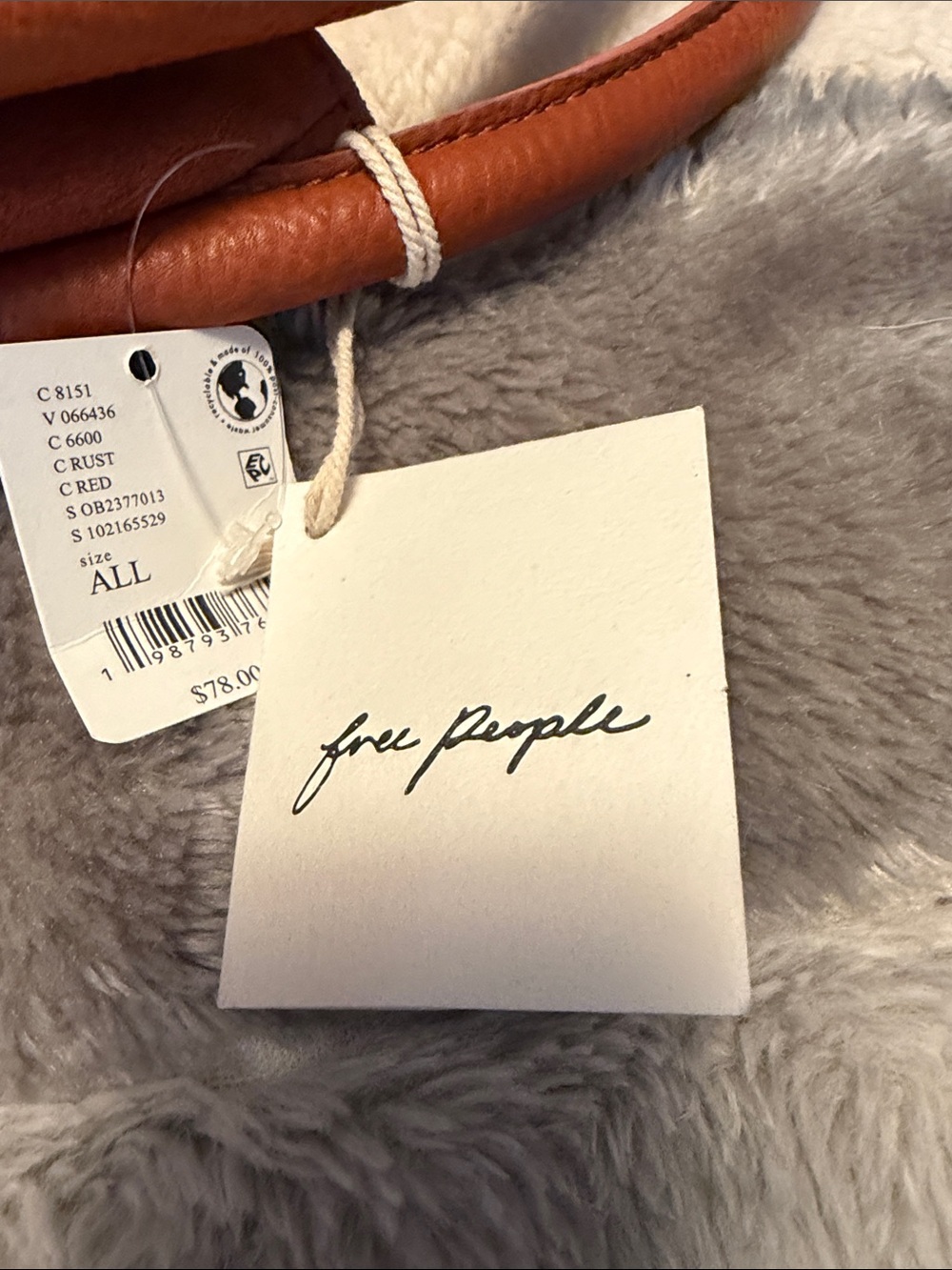 Free People Barlow Suede Bucket Bag in Rust color - Picture 9 of 11